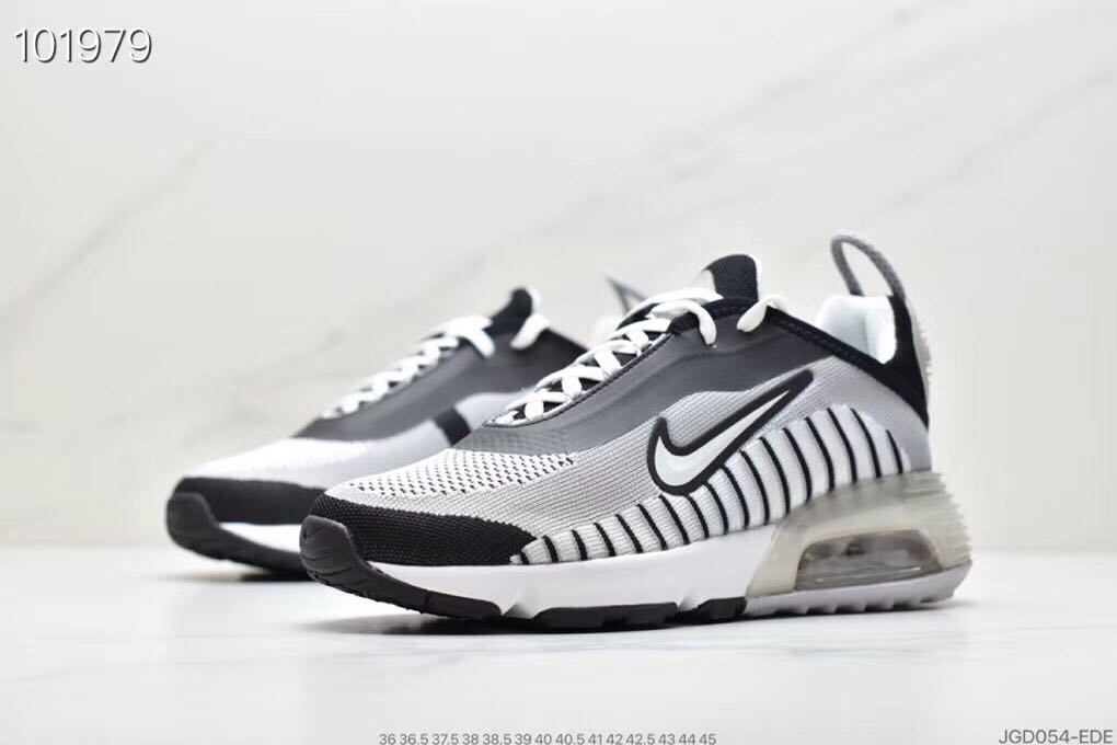 Men 2090 Nike Air Max Vapormax Black White Shoes